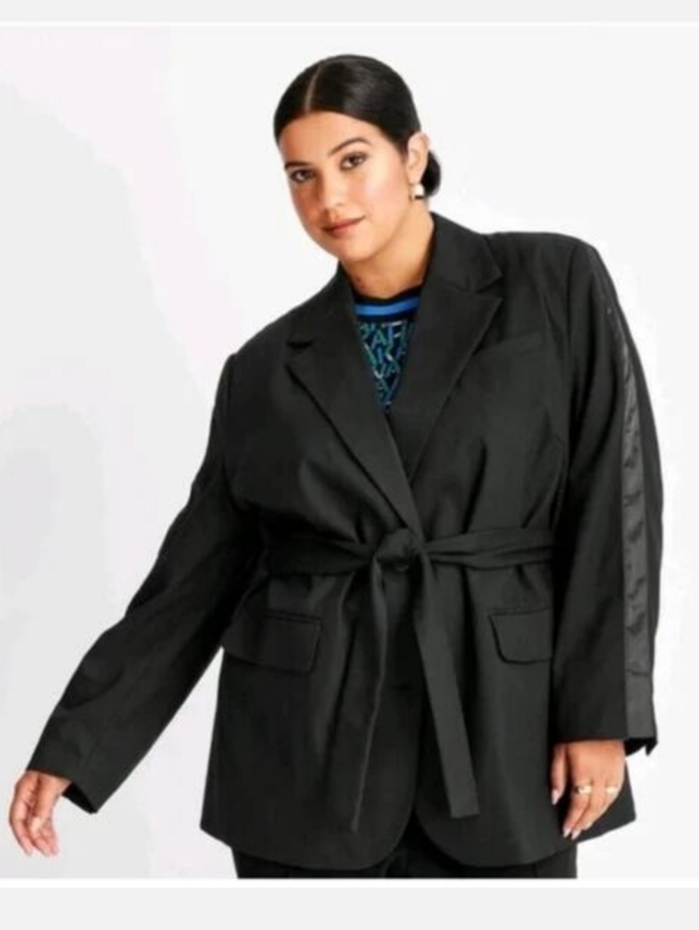 Black Belted Blazer Jacket - NWT Future Collective
